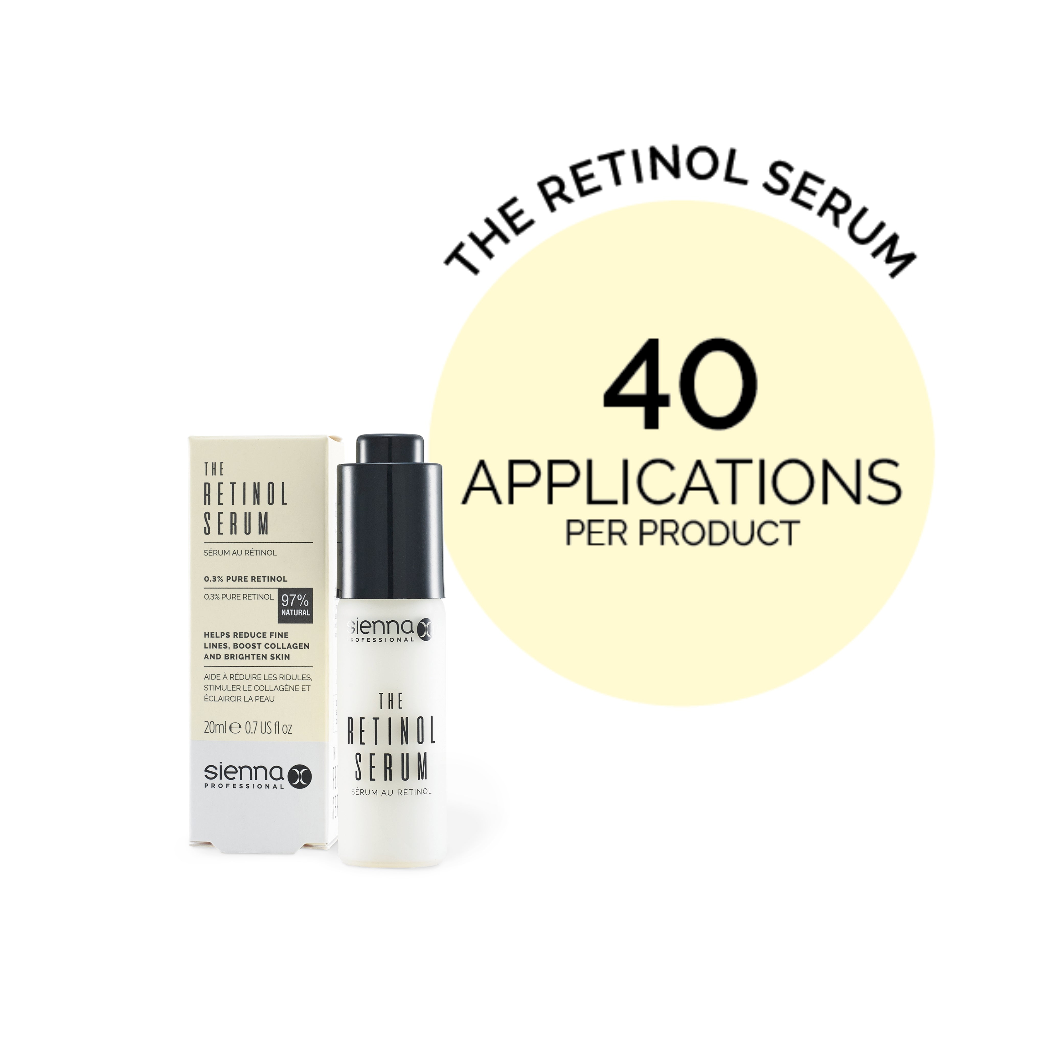The Retinol Serum by Sienna X - 40 Applications Per Product