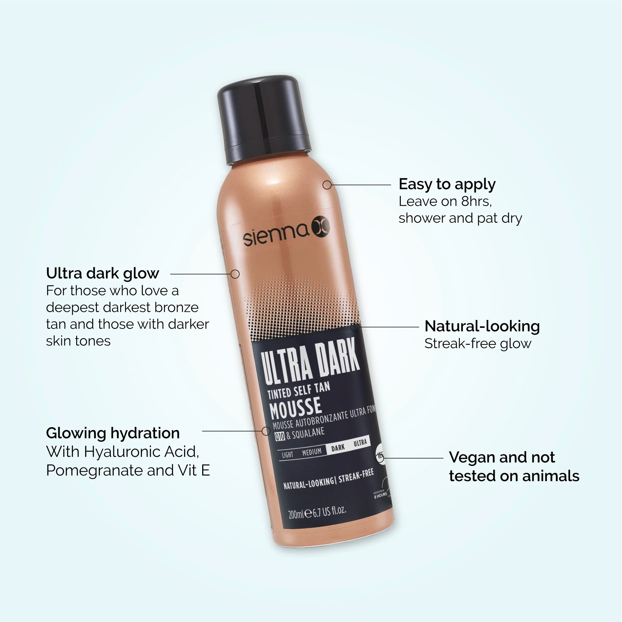 Ultra Dark Tinted Self Tan Mousse