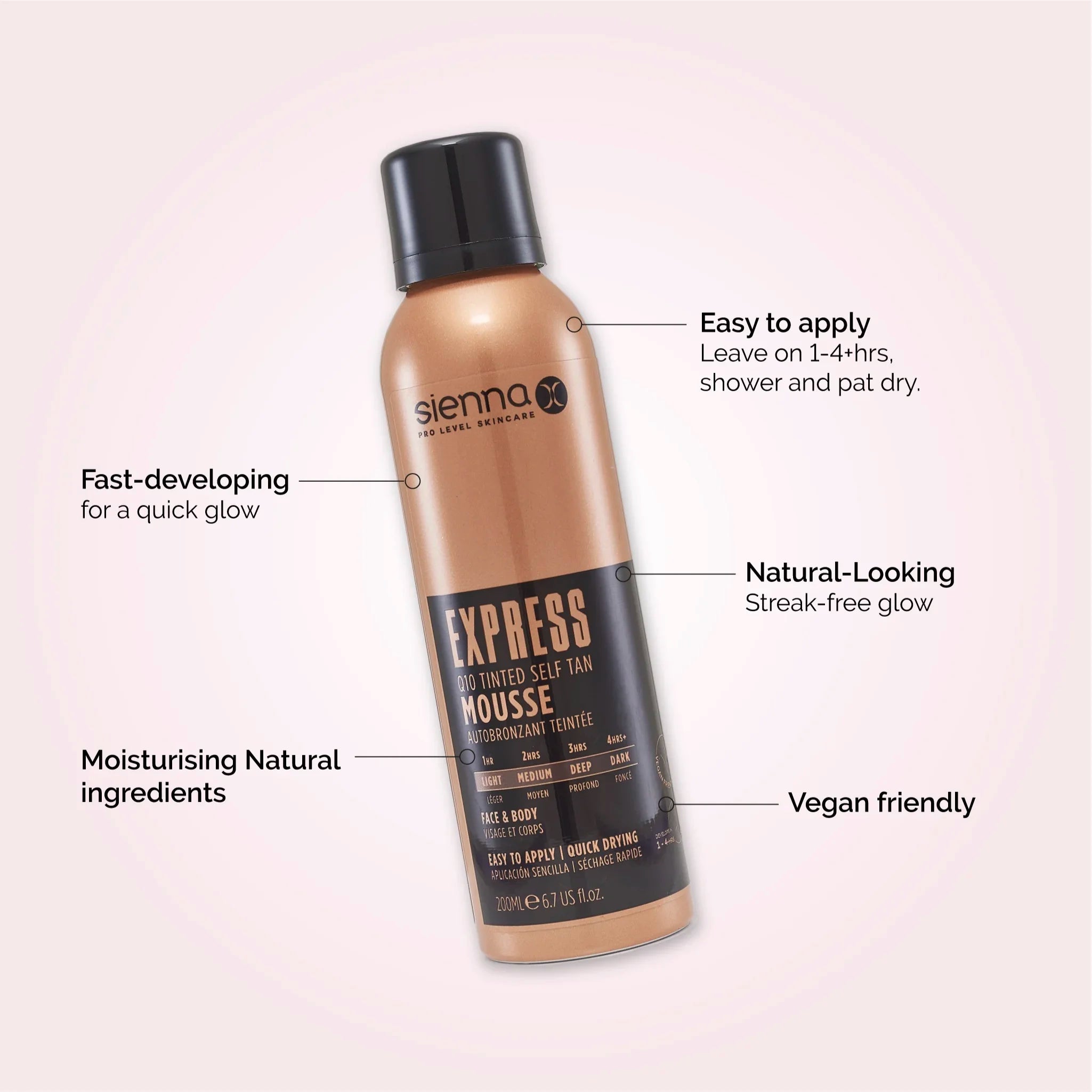 Express Q10 Self Tan Tinted Mousse