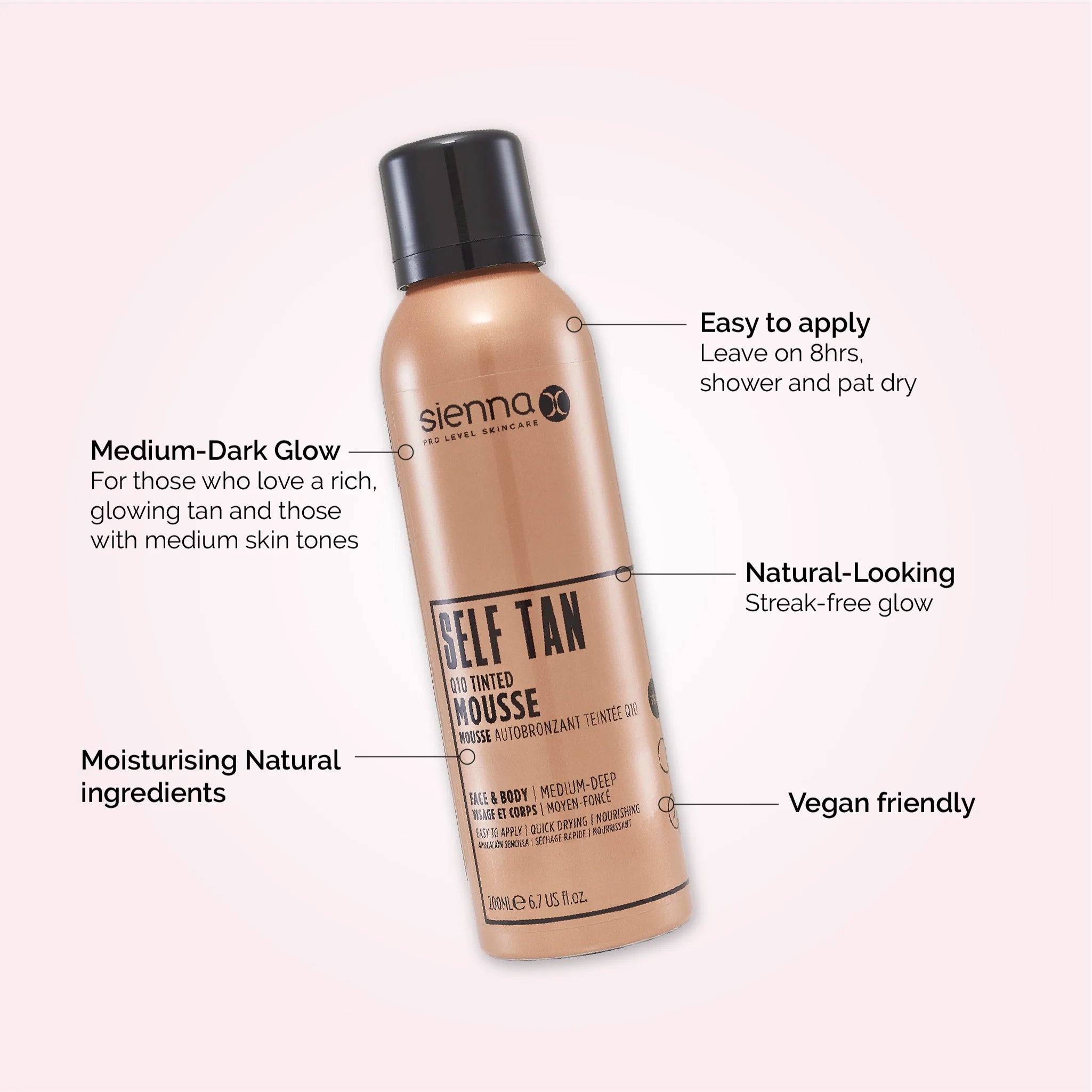 Self Tan Q10 Tinted Mousse