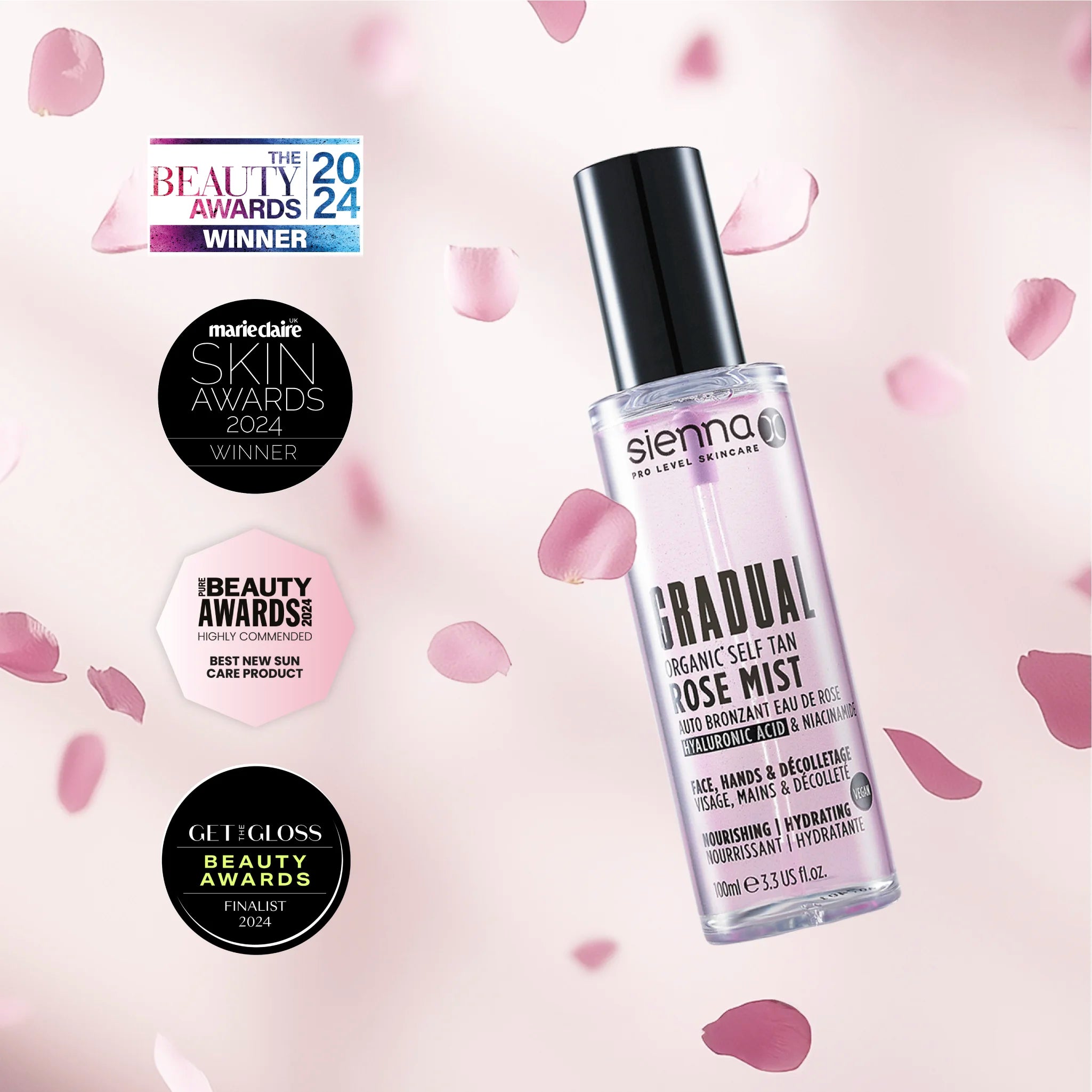 Gradual Organic* Self Tan Rose Mist