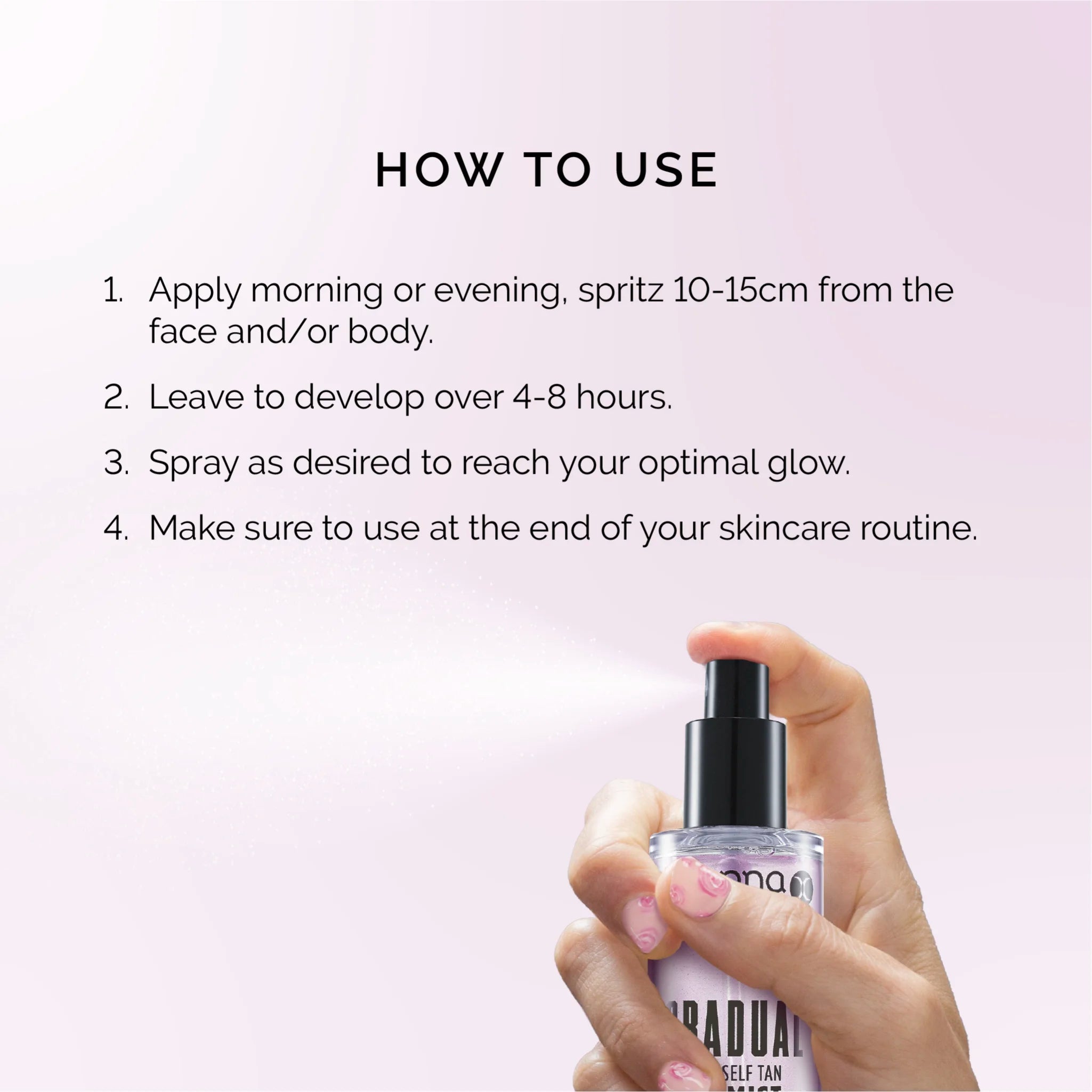 Gradual Organic* Self Tan Rose Mist