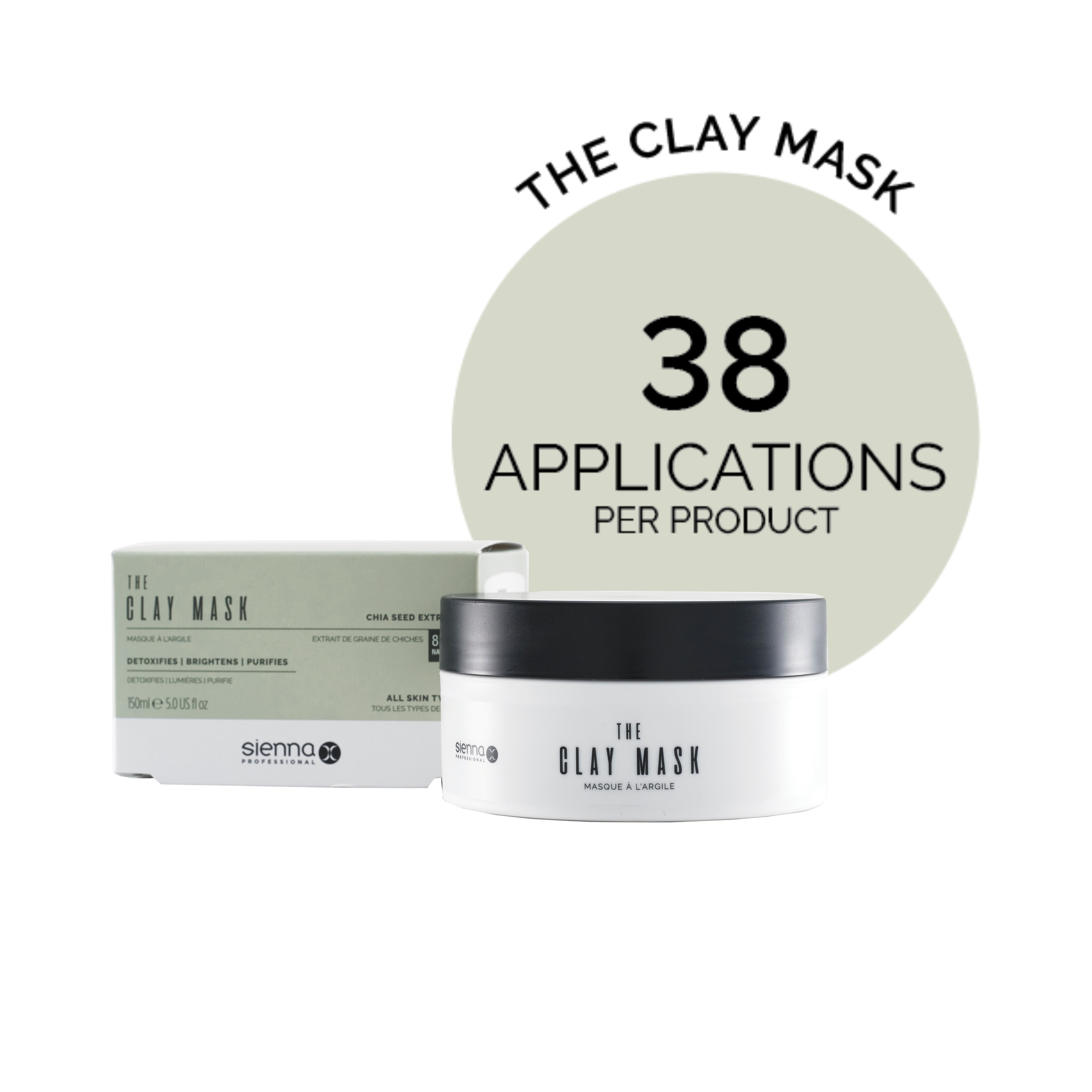 The Clay Mask - 38 Applications Per Product