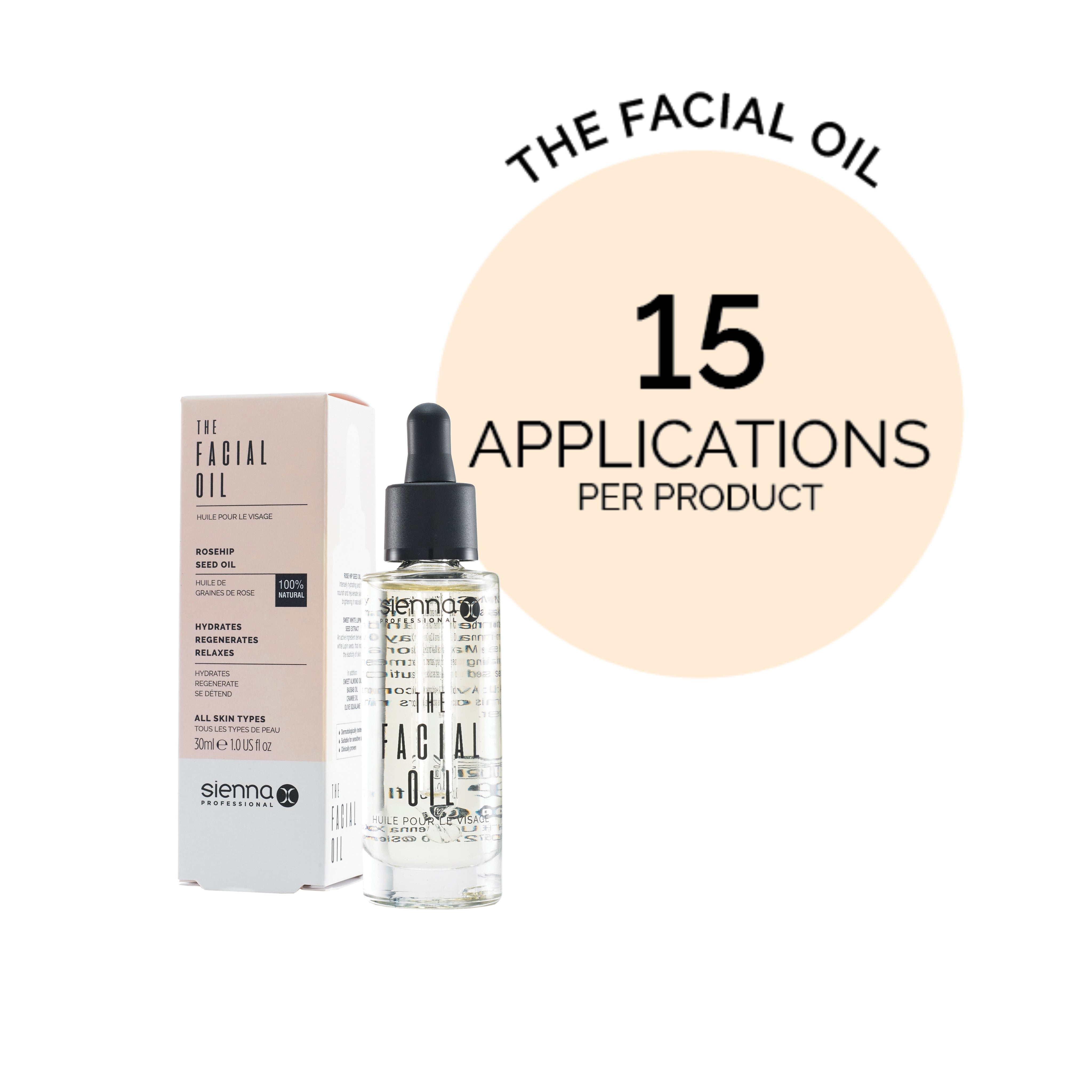 The Facial Oil by Sienna X - 15 Applications Per Product