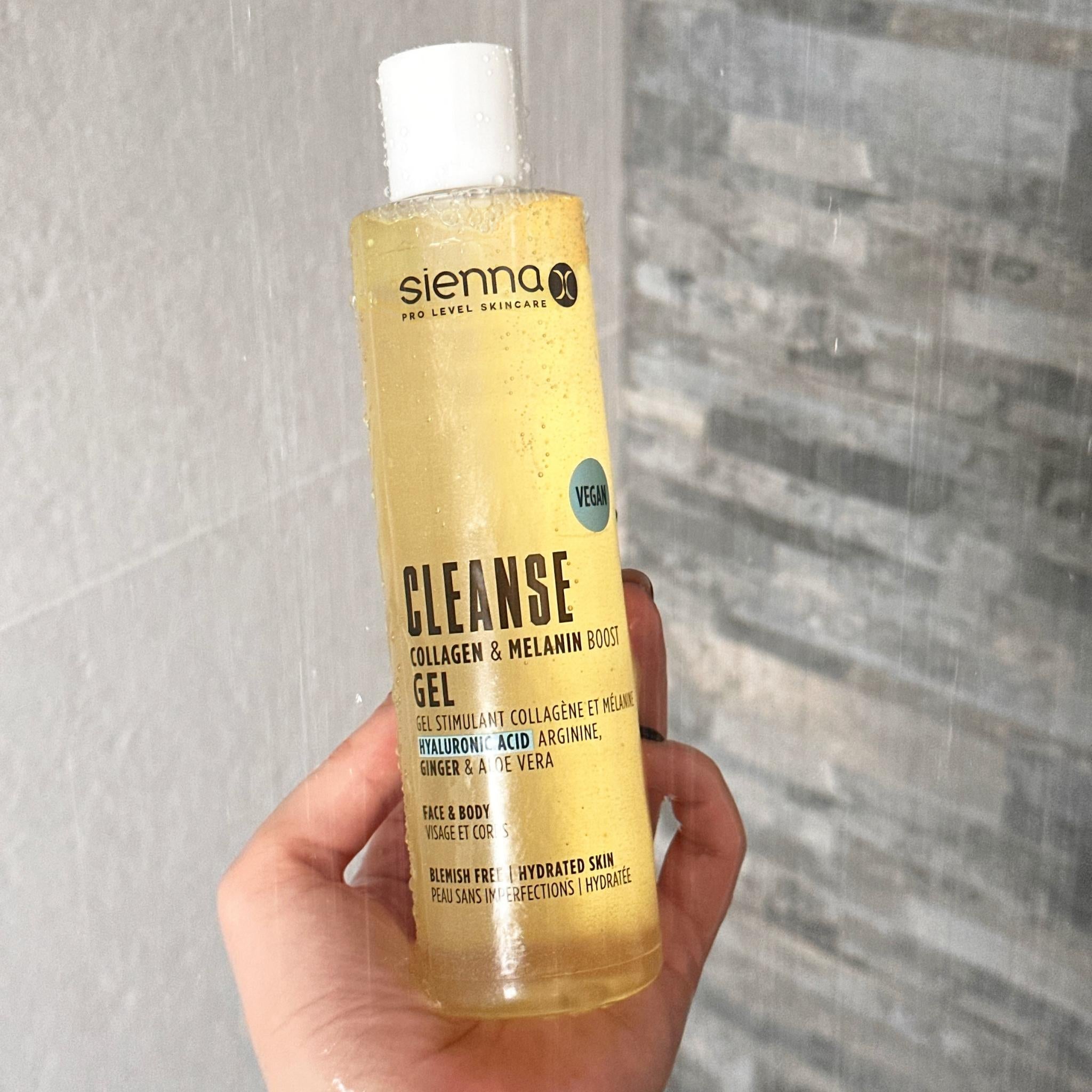 Sienna X Cleanse Gel in Shower