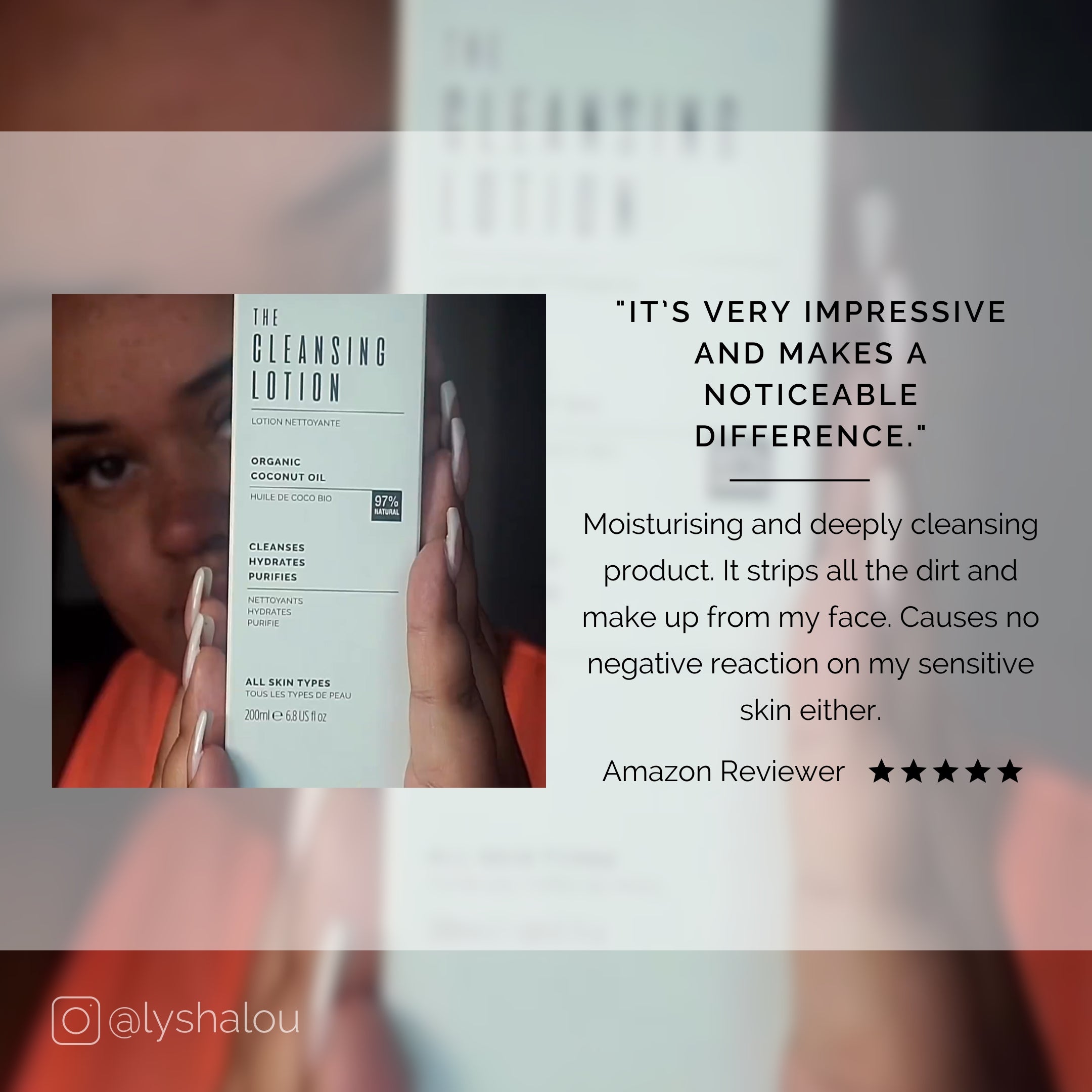 The Cleansing Lotion by Sienna X - Review