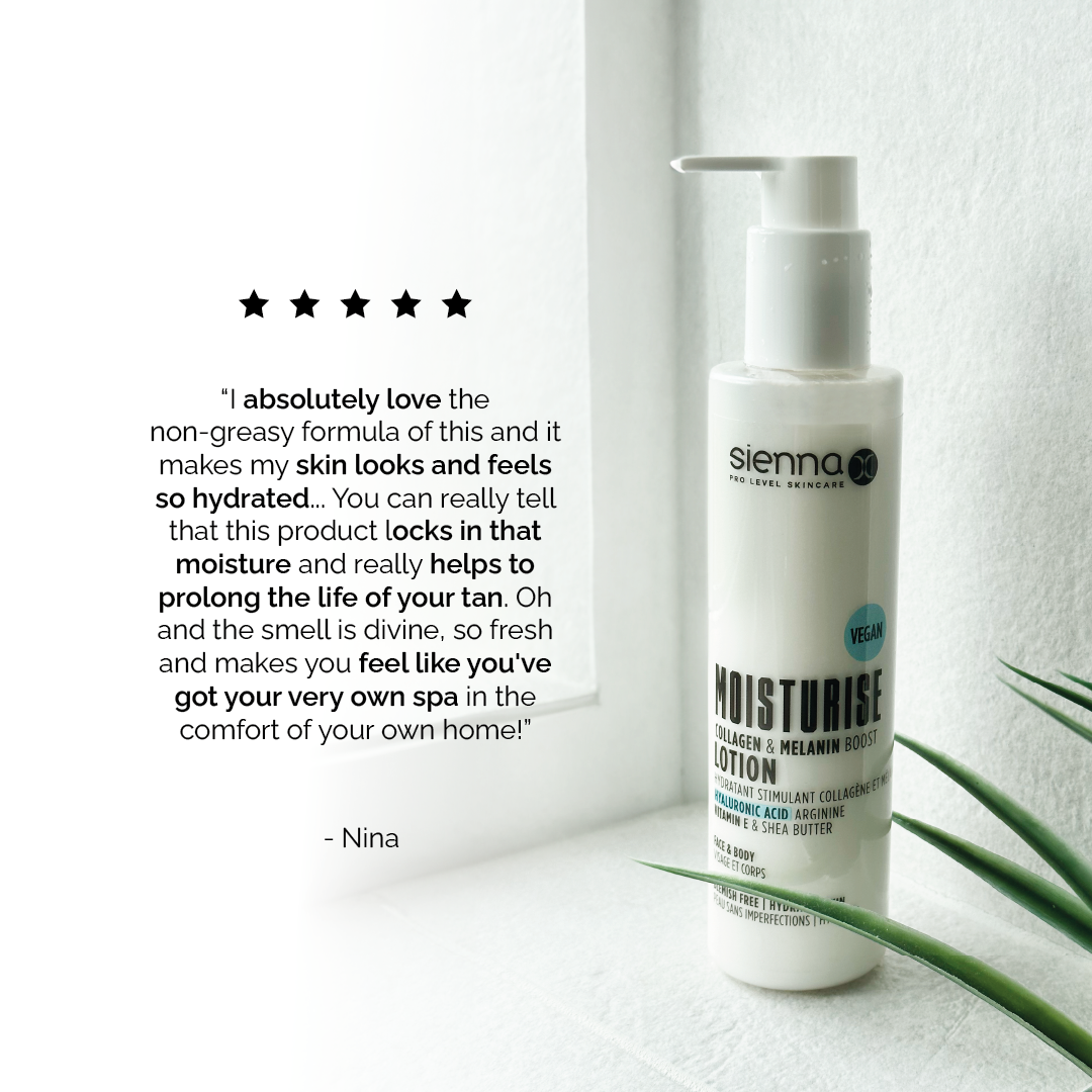 Sienna X Moisturise Lotion Vegan Friendly Customer Review 5/5