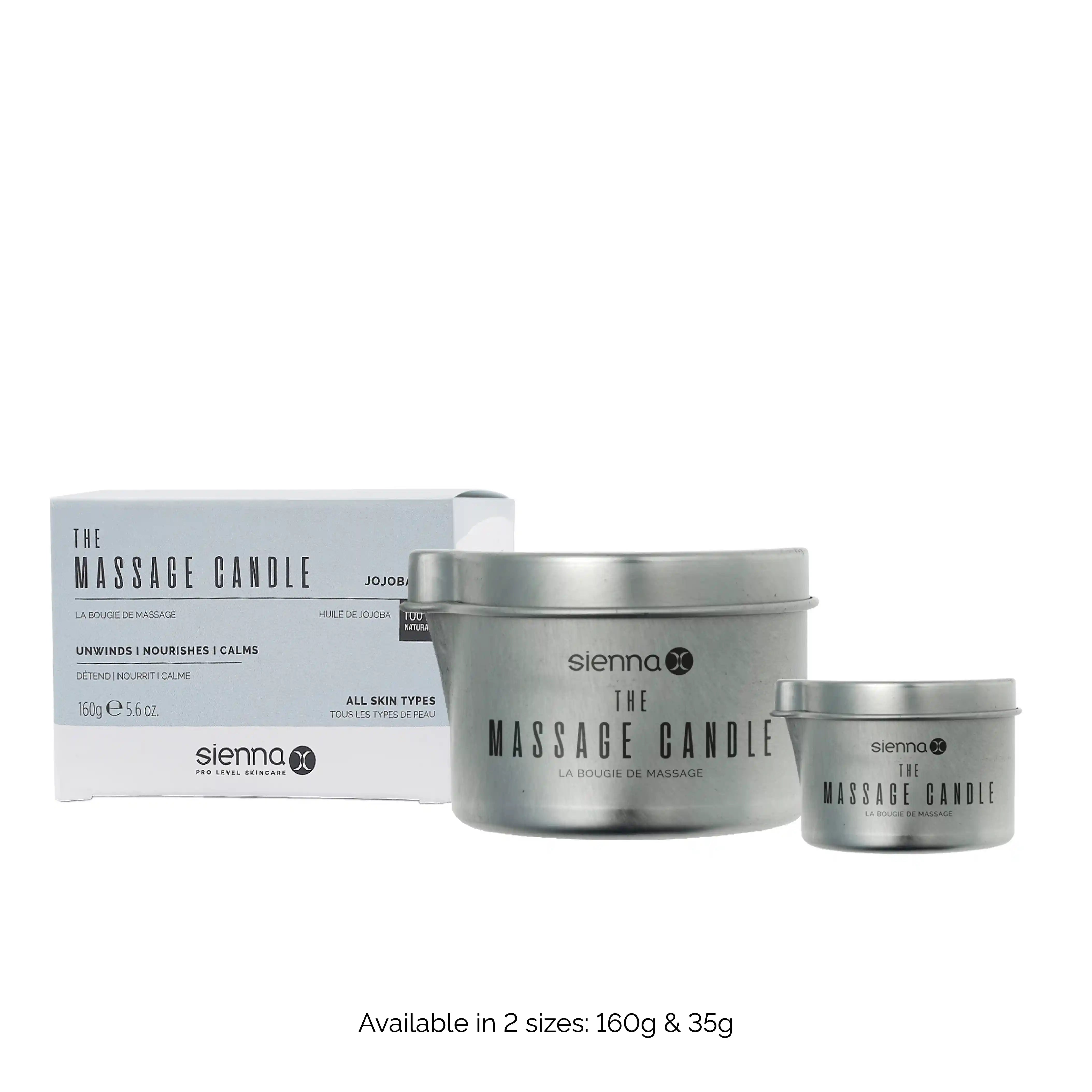 The Massage Candle by Sienna X - Available in 2 Sizes - 160g and 35g