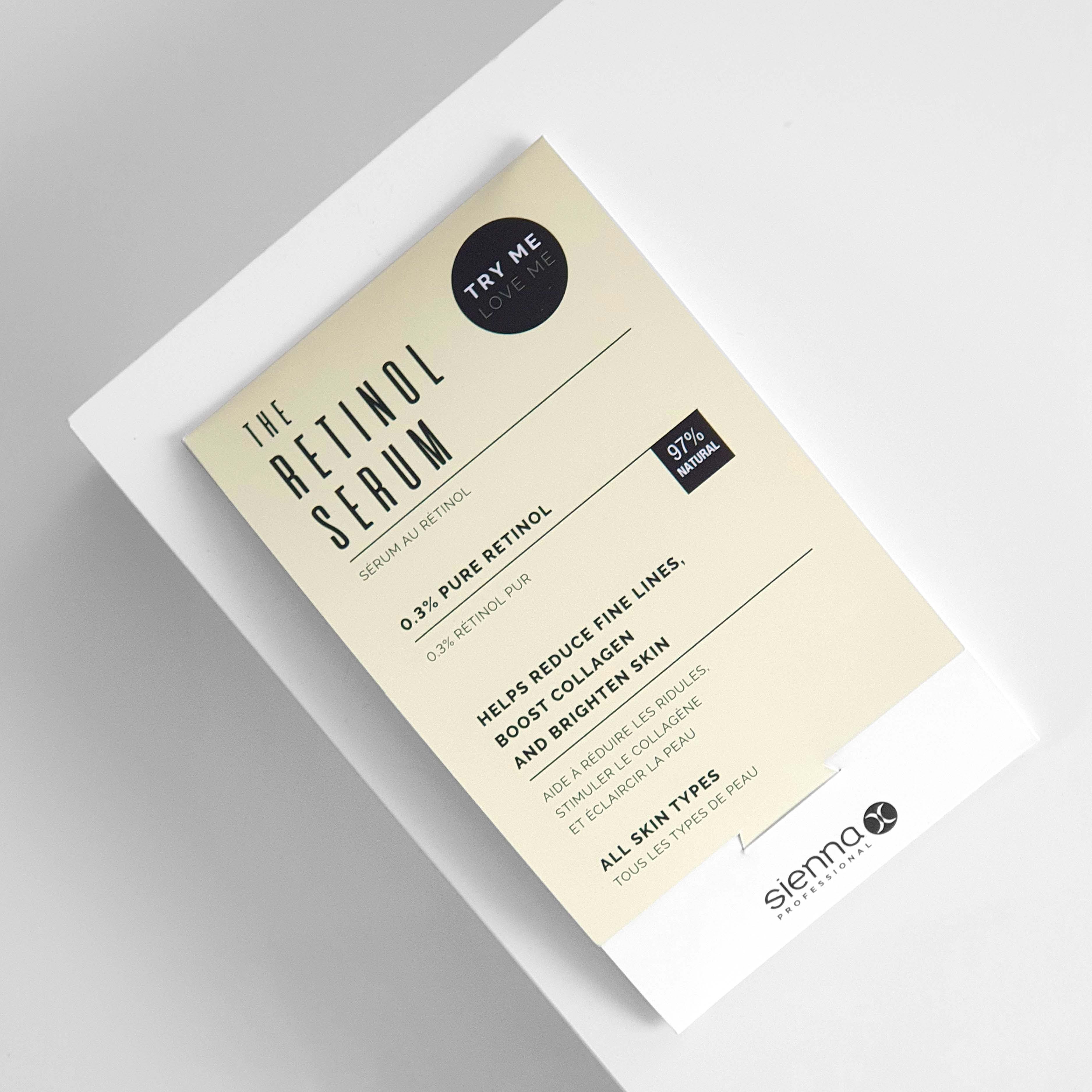 Retinol Serum Sachet by Sienna X