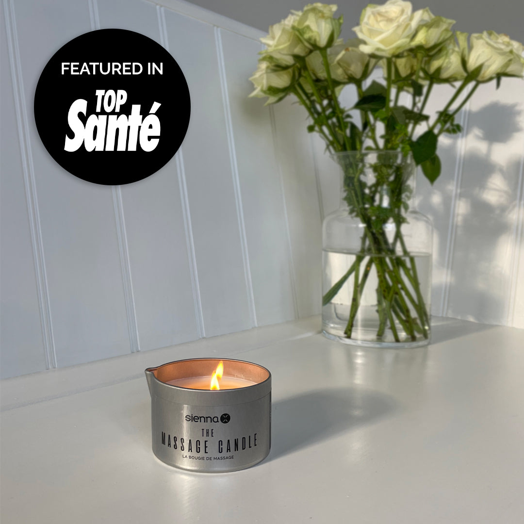 The Massage Candle by Sienna X - Lit - Featured in Top Sante