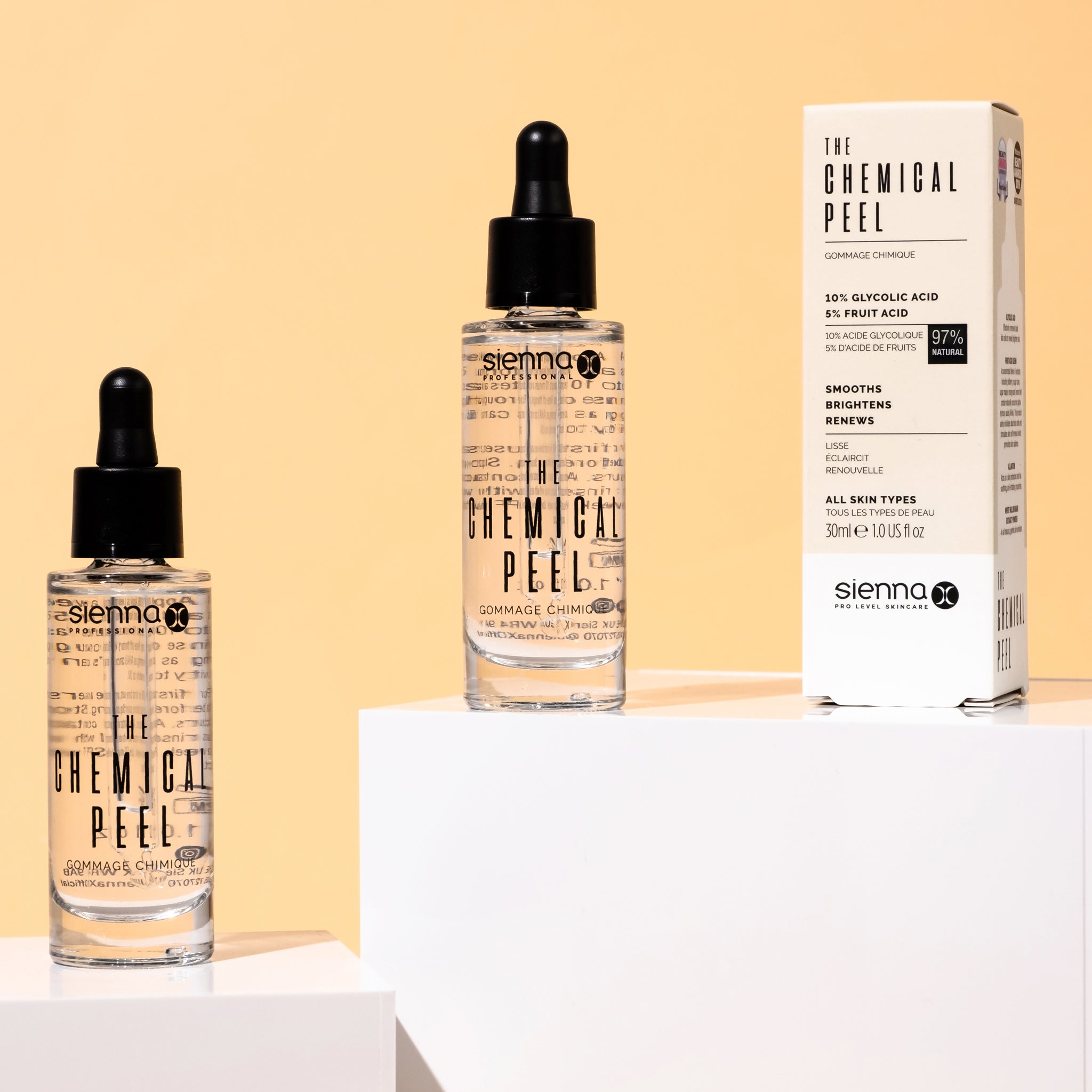 Sienna X Chemical Peel Promo - Light Yellow Background