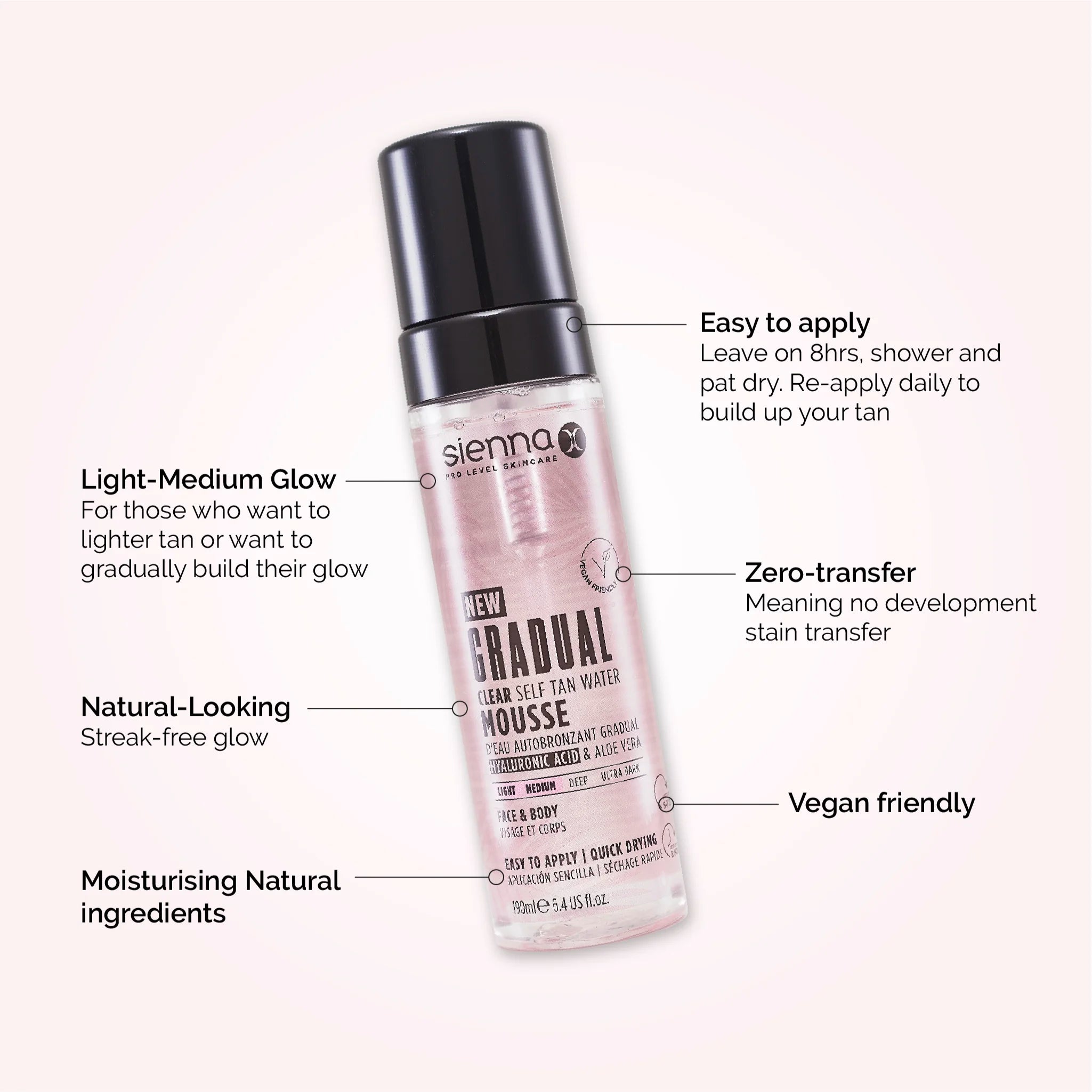 Gradual Clear Tan Water Mousse