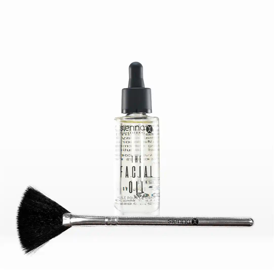 The Facial Oil + Fan Brush