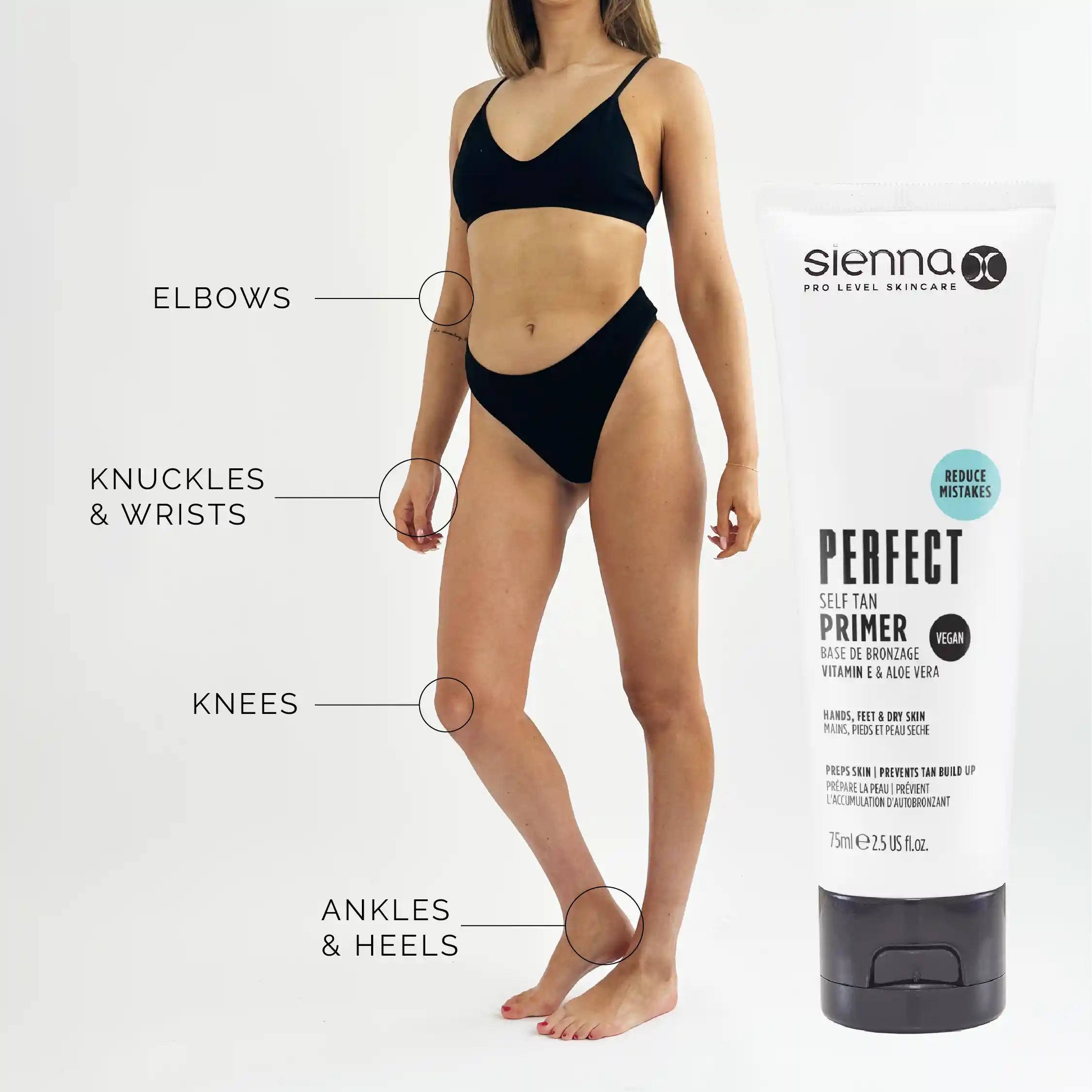 Sienna X Perfect Self Tan Primer Infographic