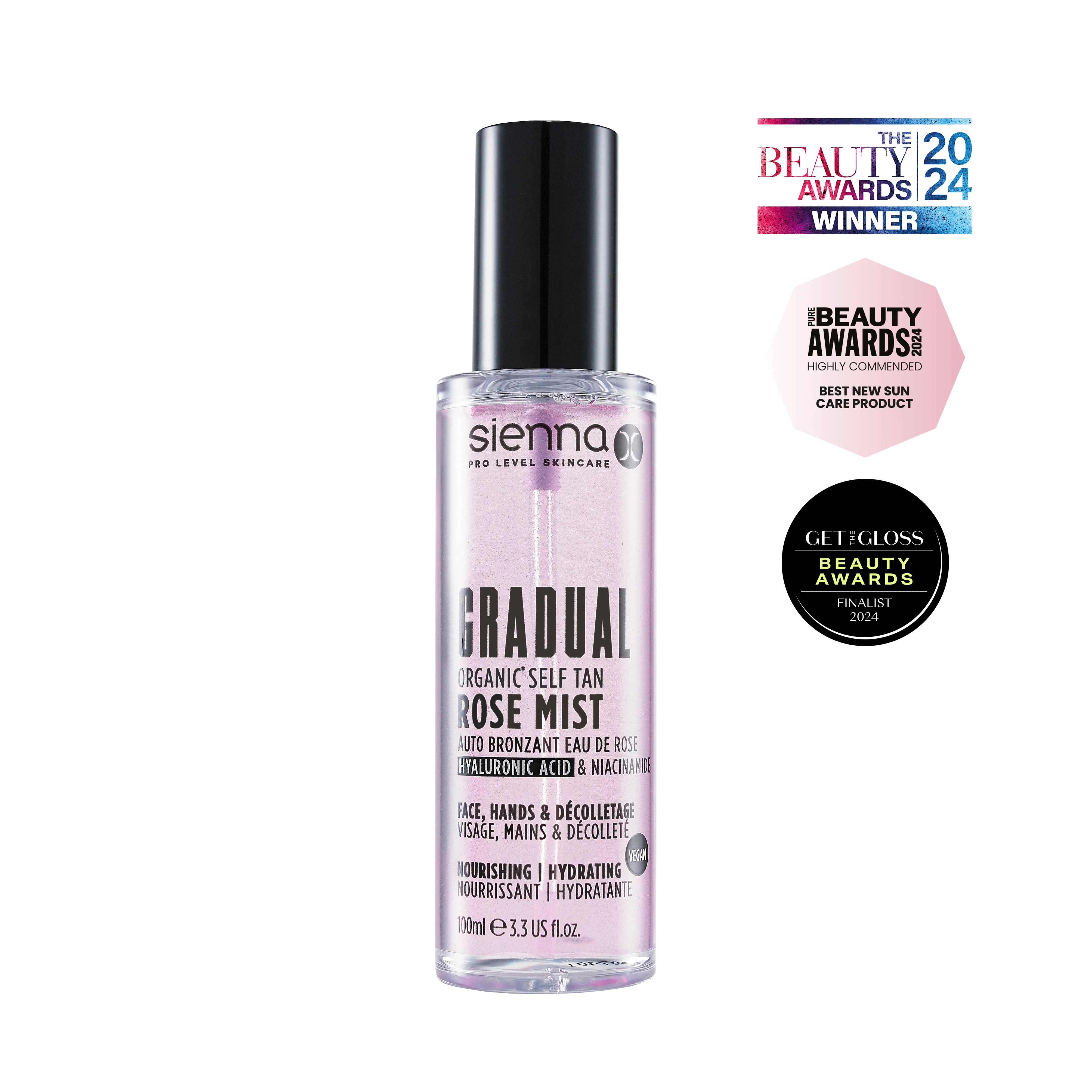 Gradual Organic* Self Tan Rose Mist