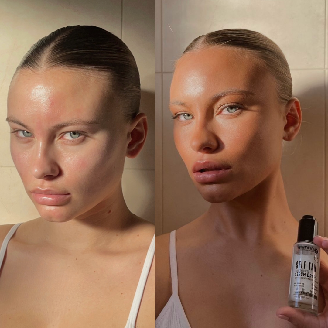 Sienna X Tanning Drops Results